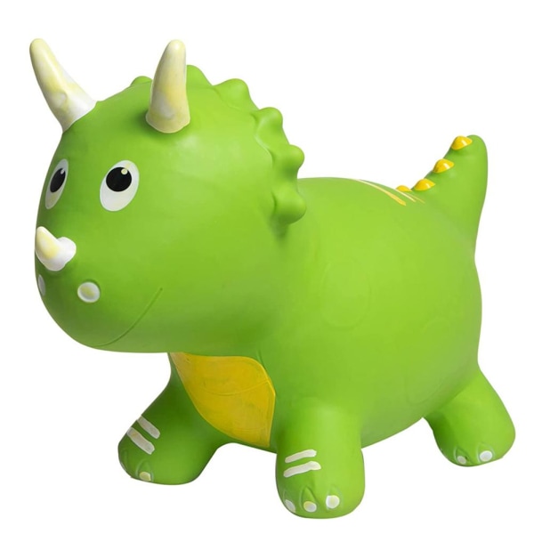 Dinosauriehäst studsande uppblåsbar djur rida på leksak med pump gåvor för barn pojkar flickor