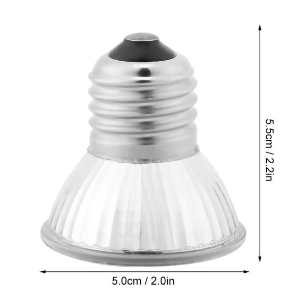 UVA UVB Full Spectrum Sollampe Reptil Oppvarmingslys Lampe Solbad Øgle Varmelampe Pære 25W