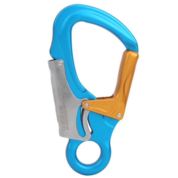 Carabiner 35KN Outdoor Climbing Button Mountaineering Safety Buckle Hardware SuppliesSky Blue