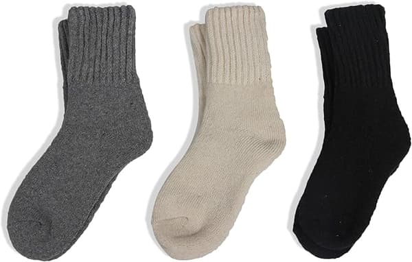 Bootsokker for kvinner Vinter Solid Tykke Varme Sokker Koselige Crew Sokker Julegave