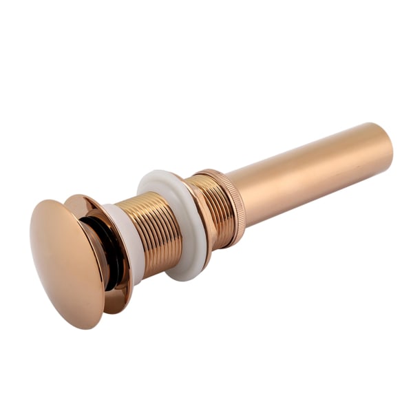 G1 1/4\" Messing Håndvask Pop-Up Afløb Samling Uden Overløb (Rose Gold)