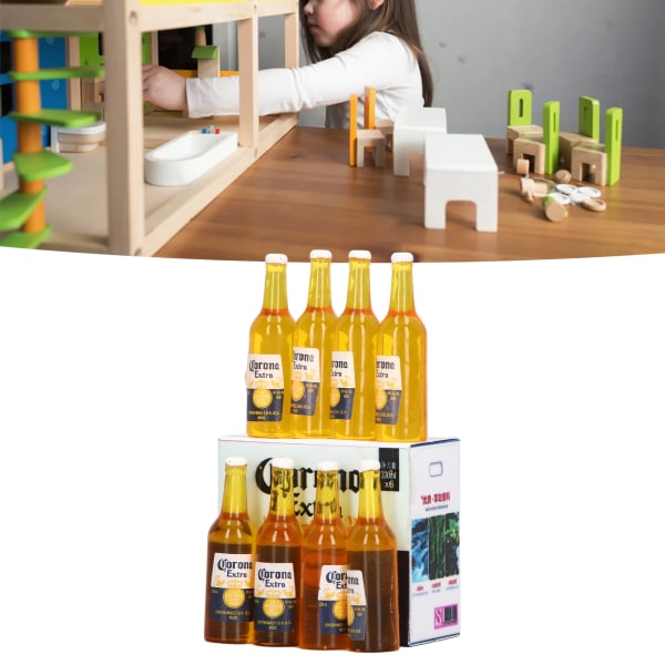 8 kpl Nukkekodin miniatyyriolutpullot Elävät yksityiskohdat 1:12 Nukkekodin tarvikkeet Koti Dekor lahjat Kuvaukset Rekvisiitta
