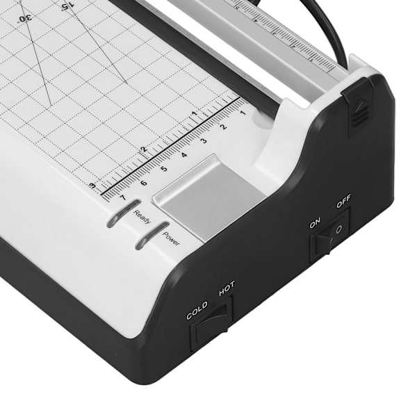 Laminatormaskin 9 tum A4 Termisk Varm Kall Laminering Maskin EU-kontakt 220-240V för Hem Skola Kontor