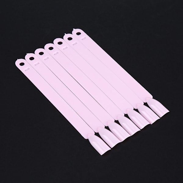 50 stk./pose vifte falske negletip stick palet swatch manicure polish gel display øveværktøj