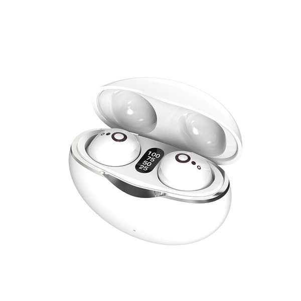 Nyt Mini Bluetooth Headset 5.3 Usynlige Øretelefoner Trådløse Hovedtelefoner TWS Støjreduktion Søvn I Øret Sort