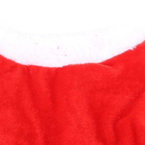 Rolig söt jultomte hund katt jul kläder med rosett huvudbonad för jul tema fest cosplay XL