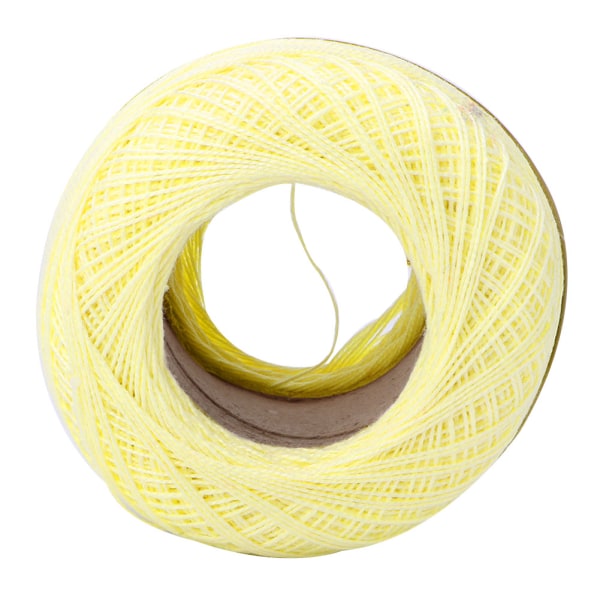 Lace Line Bomull Handvirkad Summer Silk Light Thin Line (6607 Light Yellow)