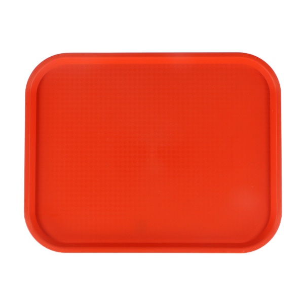 2 st snabbmatsbricka stapelbar rektangulär lätt vikt halkfri PP matserveringsbricka för restauranger kaféer orange