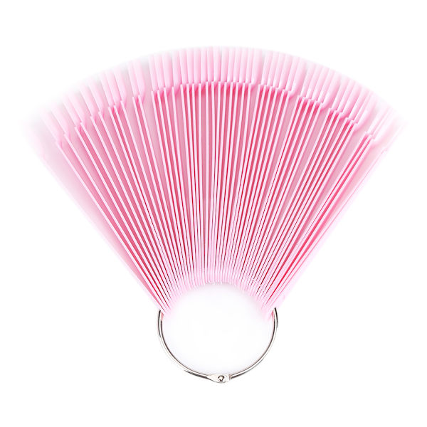 50 stk./pose vifte falske negletip stick palet swatch manicure polish gel display øveværktøj