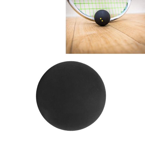 37mm sporttävling squashboll dubbelgul prick gummi squashbollar för träning och träning