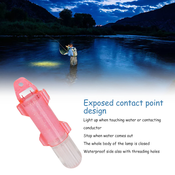 Undervanns lokke lampe fisk tiltrekkende indikator LED fiske agn lys for fiskeverktøy rødt lys