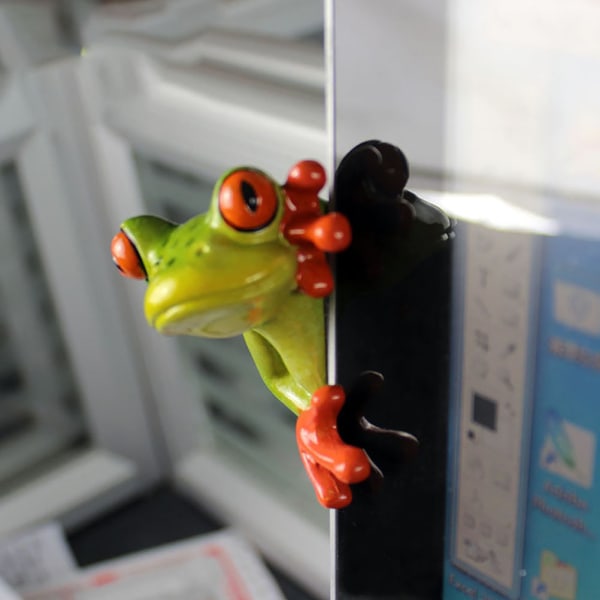 Rolig harts grodor prydnad djur groda figurer dekorativa hantverk