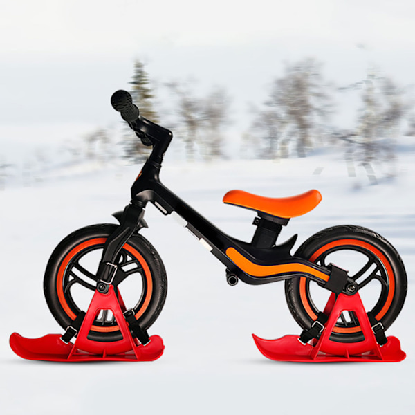 Barnens balansbilsskidor Barn snowboardkälke Balanserad skoterbräda Skiddelar Röd