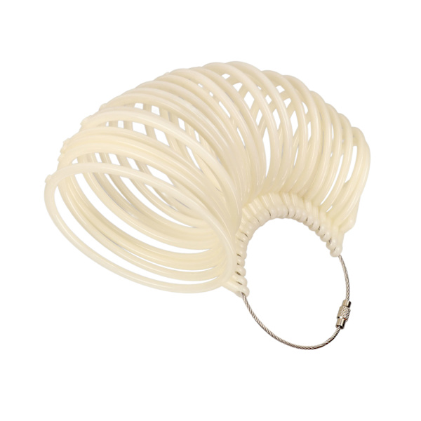 Vit armband storleksmätare mätverktyg armband storleksmätare lätt smycke handled armband storleksmätare