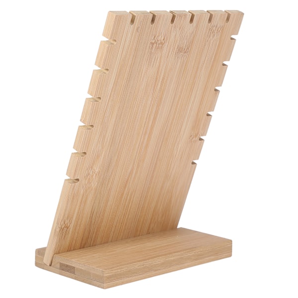 Træ Halskæde Armbånd Vedhæng Smykker Organizer Display Holder Stativ Rack (Hvid)