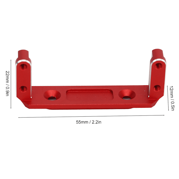 RC-bil Servo Mount Aluminiumlegering Servo Mount for Capra UTB10 1/10 RC Crawler Oppgraderinger Tilbehør Rød