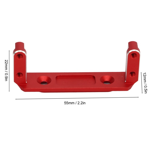 RC-bilservofäste i aluminiumlegering, servofäste för Capra UTB10 1/10 RC Crawler-uppgraderingar, tillbehör, röd