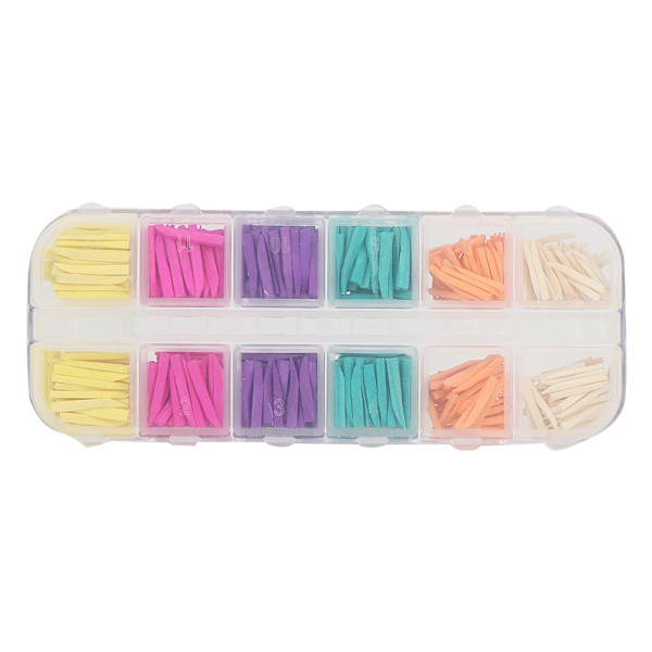 Färgglada tandrestaureringar Interdental kompositformade träkilar (600 st)