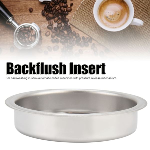 51mm Kahvikone Ruostumaton Teräs Backflush Insert Metalli Sokea Suodatin Delongh EC680 EC685