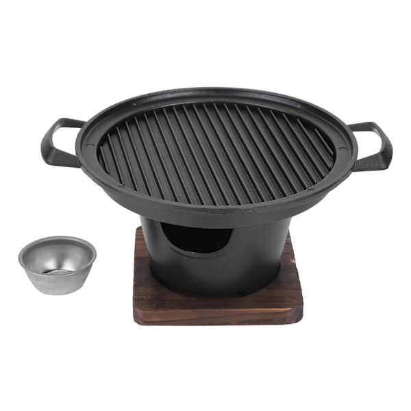 Bærbar mini røgfrit grill kulgrill til husholdning, grilltilbehør 26x21x12,5 cm