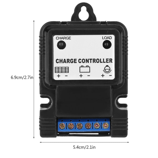PWM 6V/12V 3A Bærbar Solcellepanel Oplader Controller Regulator med LED-indikator Ny