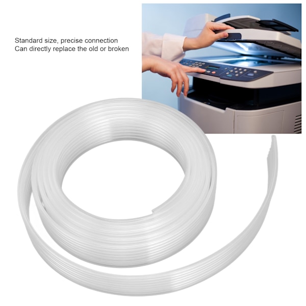 Blåckstråle UV-skrivare flexibel slangersättning för lösningsmedelsbaserade färgämnespigmentfärger 4 mm OD 3 mm ID 8 rader 5 meter