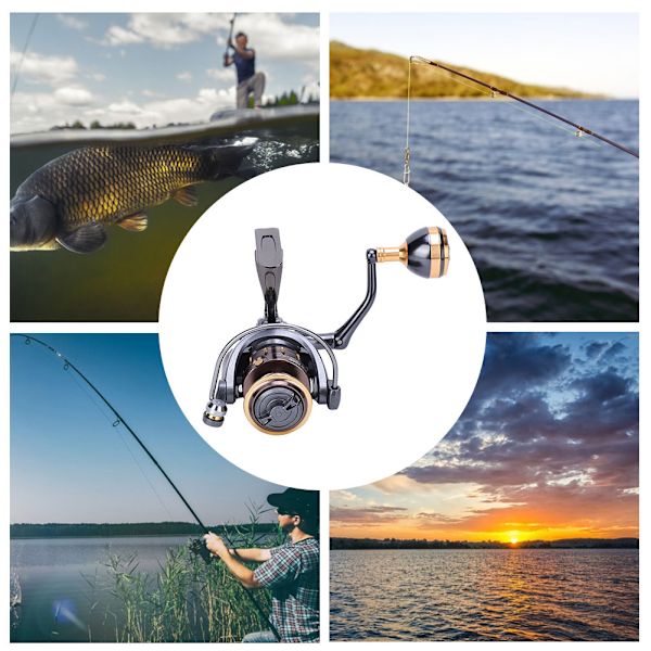 SW-serien All Metal Sea Fishing Spinning Wheel Hög styrka Lätt gjutning Långskottsrulle SW7000