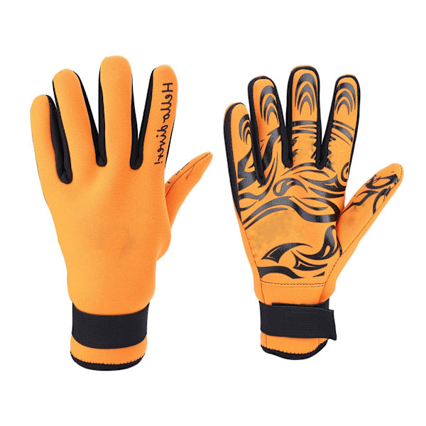 Keep Diving 2MM Varm Neoprenhandskar Simning Scuba Snorkling Handskar Utrustning (Orange XL)