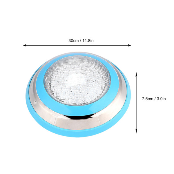 AC12V 35W 360LED Vandtæt Pool Lys Flerfarvet RGB Undervandslampe med Fjernbetjening