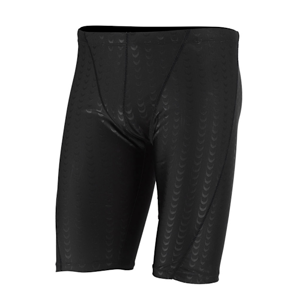 Keep Diving Herr Badbyxor Tävlingsbadbyxor Badshorts för Simning (Svart Linje, L)
