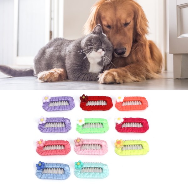 11pcs Pet Hair Clip Multipurpose Fashionable Dog Hair Barrettes for Small Medium Cats and Dogs