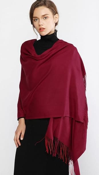 Dame Tørklæder Pashmina Sjaler og Slå-om til Bryllup Tørklæder til Kvinder Vinter