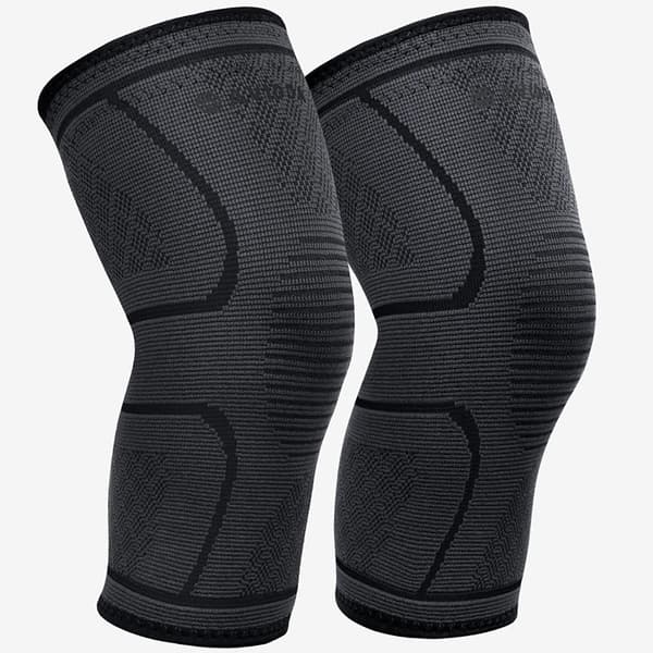 Knästöd 2-pack Kompressionsknäskydd för artrit, ledvärk, ligamentskada, meniskskada L