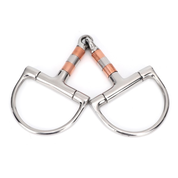 Stainless Steel Dee Bit Snaffle Horse Tool Accessories Mouth with Copper&amp;SS Rollers