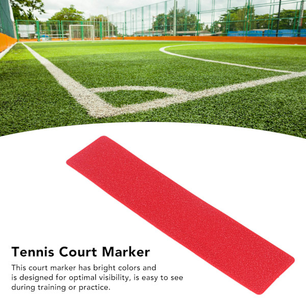 Banemarkørsett for tennis, flerbruksmarkering for pickleball, tennis, basketballbaner, rød