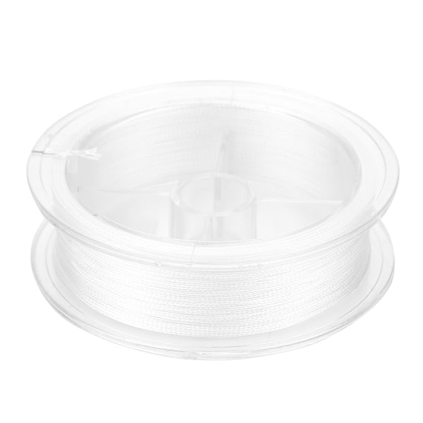 50m Nylon Stærk Ekstrem Konisk Forfang Fluefiskeri Flettet Line Fisker (Hvid-20lb)
