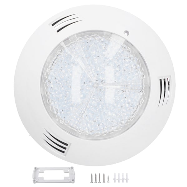 Undervannslampe IP68 Vanntett Veggmontert LED Svømmebassenglys AC12V Hvit Lys 18W 1800LM