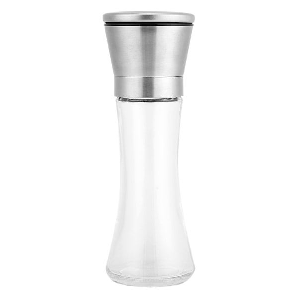 SSGP Rustfritt Stål Salt & Pepper Kvern Grinder Krydder Glassflaske Justerbar Keramisk Rotor