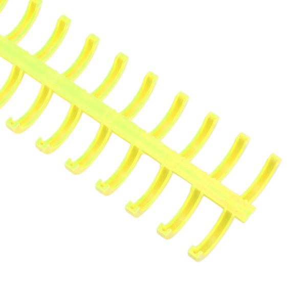 10 st bindande ryggar spiraler spolar kammar 30 hål plastlist för lösblad 1/2 tum diameter gul