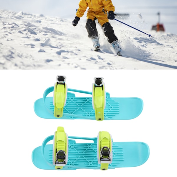 Mini Ski Skates Mini Ski Sko Justerbare Skiboards Fastgøres til Ski Støvler Til Nedkørsler Vintersportsgrene til Børn Farve