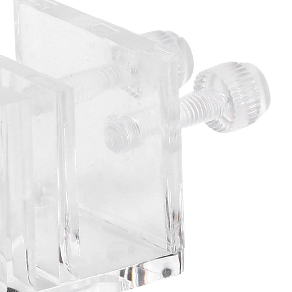 Høj transparent akryl ind og ud vandrør fiksering klemme enkelt hul til fiskebeholder akvarium 21mm