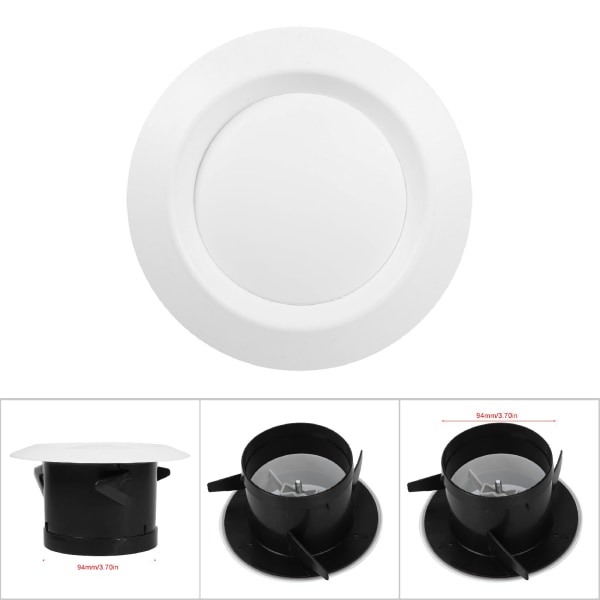 Takdiffusor Avgasutblåsningsventilationsrörsslangsskydd (100 mm)