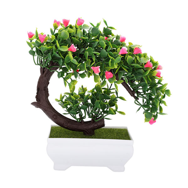 Kunstig Bonsai Falsk Blomst Potteplante Hjemmekontor Dekoration