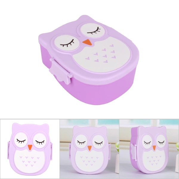 Plastic Portable Cartoon Lunch Box Food Safe Microwave Storage Container