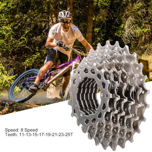 VG Sports Mountain/Road Bike 8 Speed Freewheel Bicycle 11‑25T Steel Cassette Flywheel