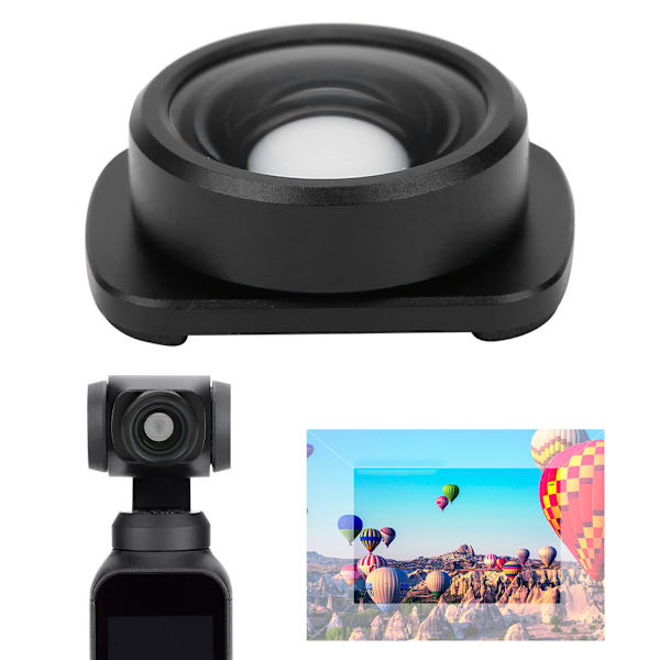 Vidvinkelobjektiv för DJI OSMO POCKET Ballhead-kamera Stark magnetisk adsorption