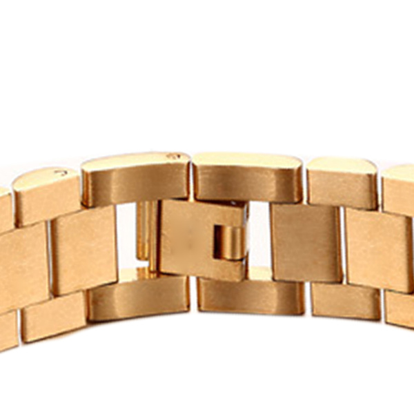 Gylden Link Kæde Armbånd Dekoration Moderne Enkel Geometrisk Form Tyk Link Armbånd Guld