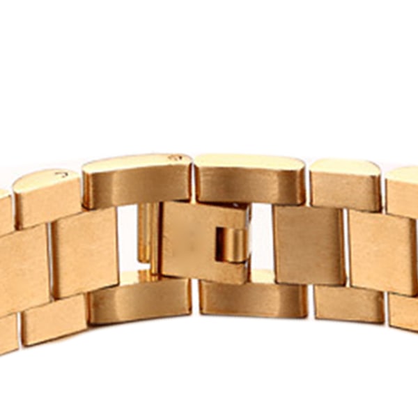 Gyllene länkkädesarmband Dekoration Trendig Enkel Geometrisk Form Tjock Länk Armband Guld