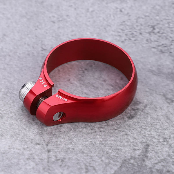 Cykelcykelbultklämma 31,8 mm för 27,2 sadelstolpe superlätt (röd)