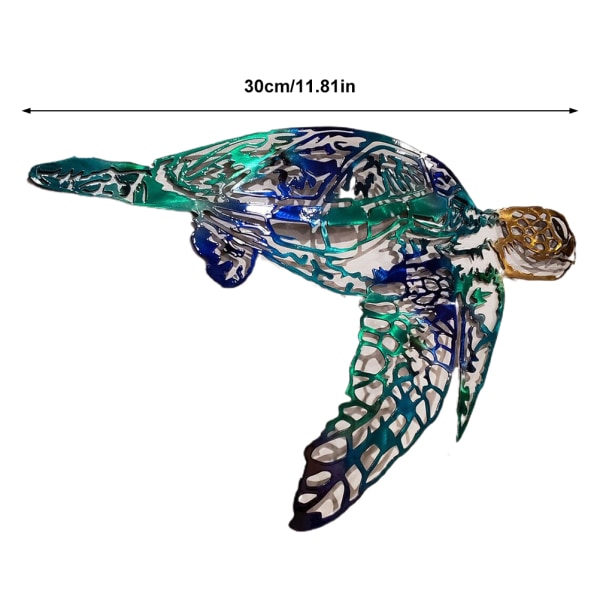 Metallkonst Segelfisk Havssköldpadda Maneter Inredningshantverk